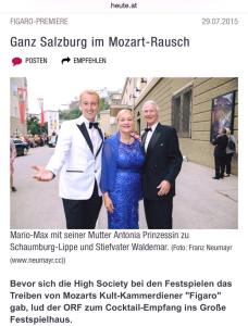 Prince Mario-Max Schaumburg-Lippe, Princess Antonia, Prince Waldemar Press review