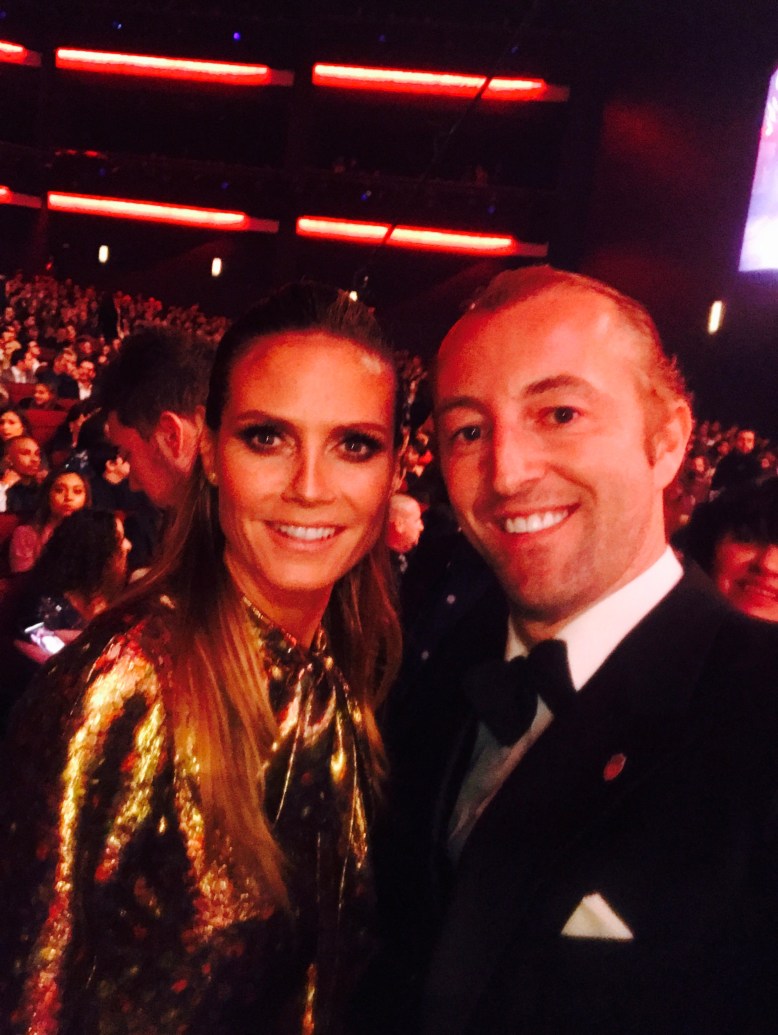 German Prince Mario-Max Schaumburg-Lippe & Heidi Klum LIVE at American Music Awards 2016 